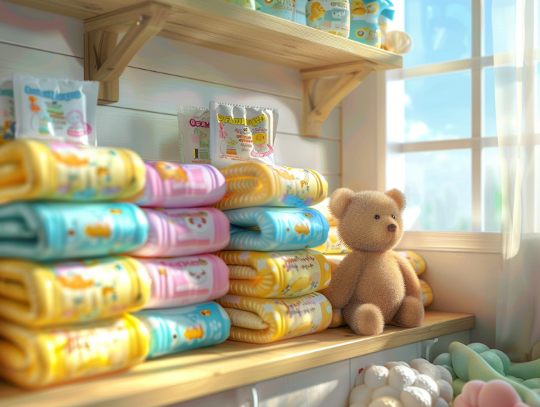 Comparatif des modèles de couches Pampers pour nouveau-nés