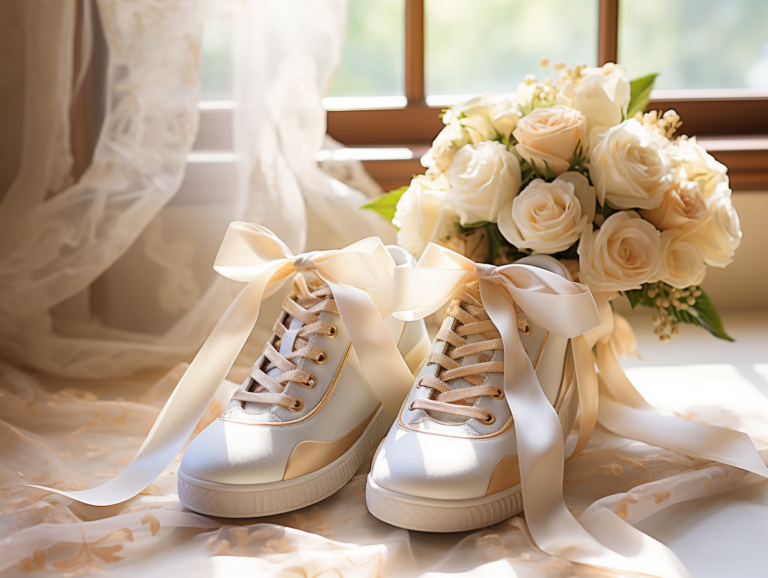 Opter pour des baskets : un choix audacieux et tendance pour votre mariage