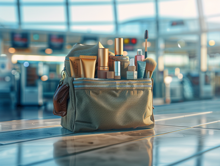 Restrictions et astuces pour transporter votre maquillage en avion