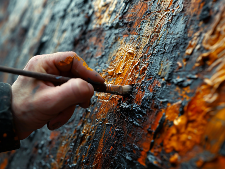 Techniques pour peindre sur du métal rouillé