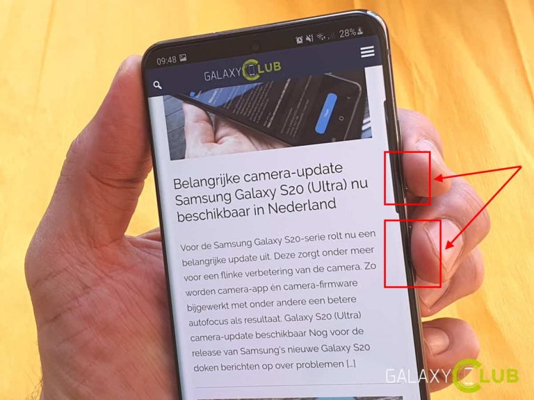 comment faire une capture d’écran samsung ?